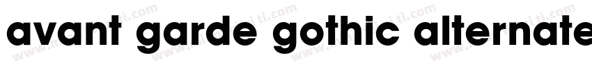 avant garde gothic alternate字体转换